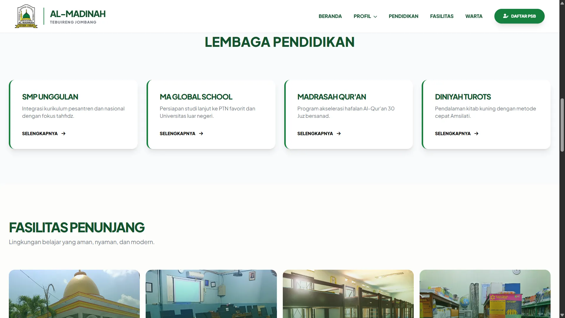 Official School Website Al-Madinah